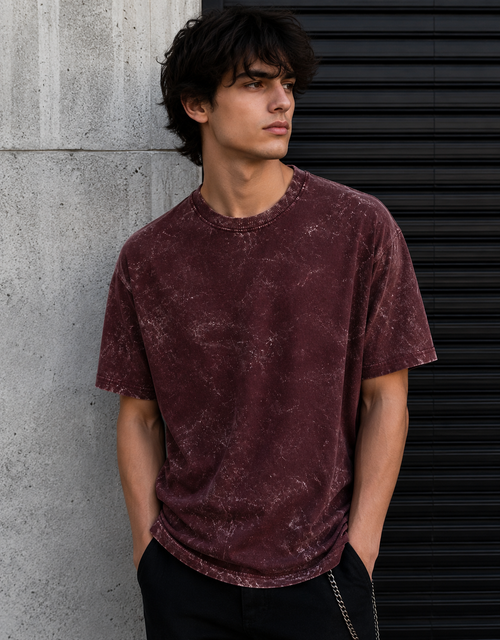 Unisex Acid Washed Oversized Tee