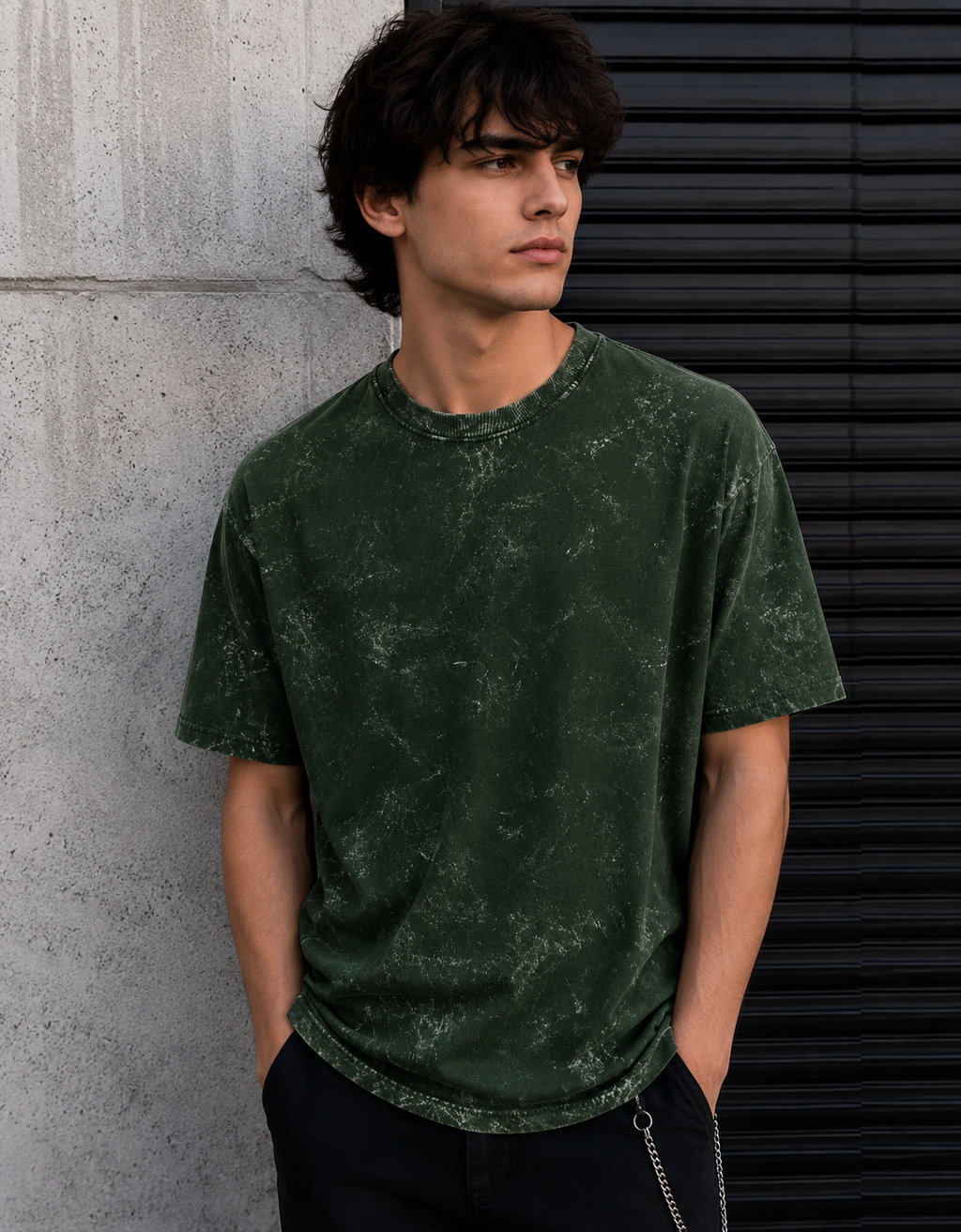 Unisex Acid Washed Oversized Tee