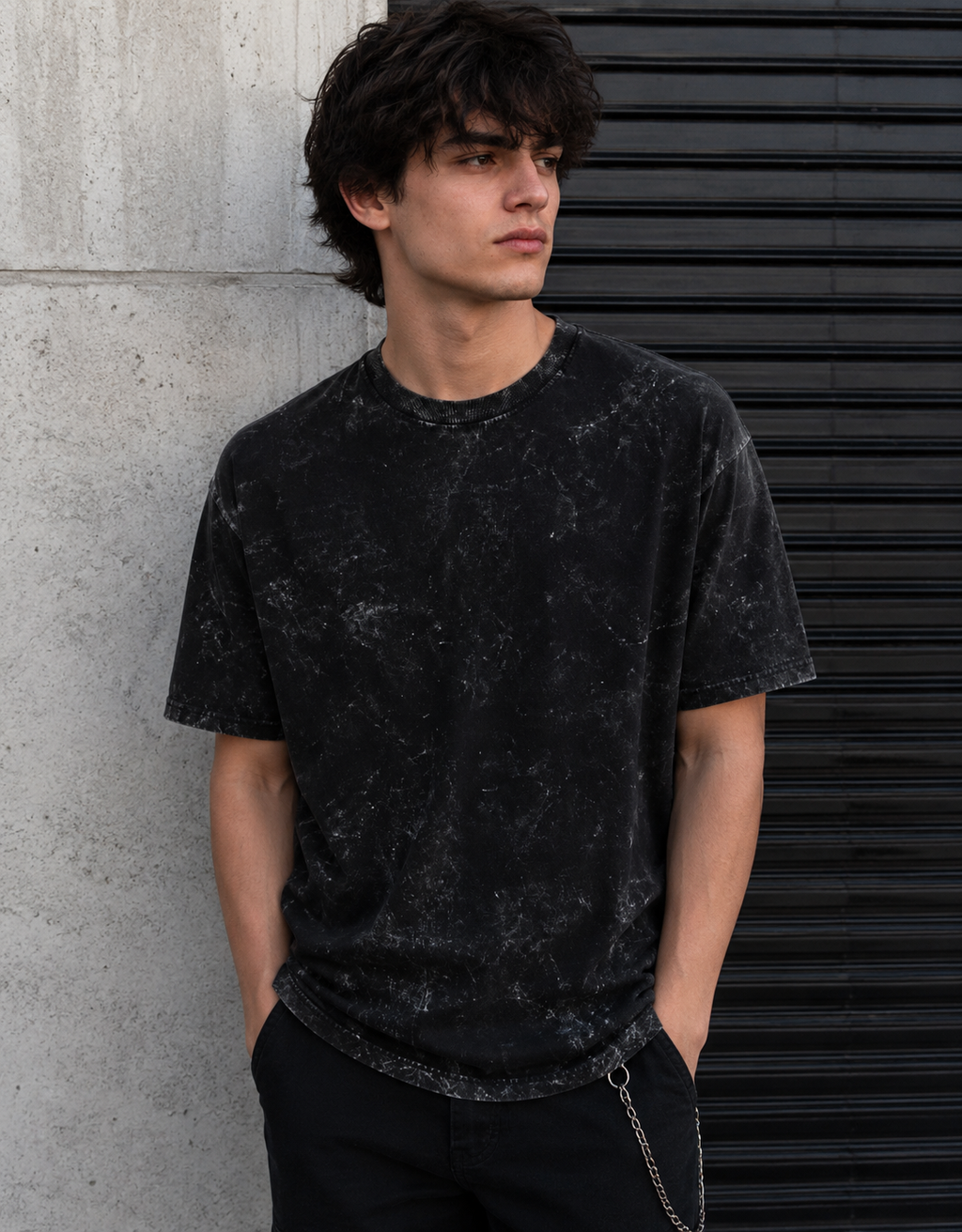 Unisex Acid Washed Oversized Tee