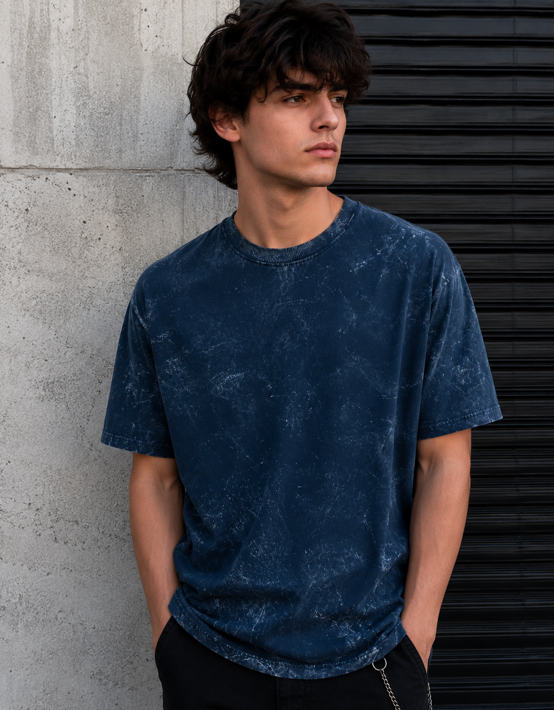 Unisex Acid Washed Oversized Tee